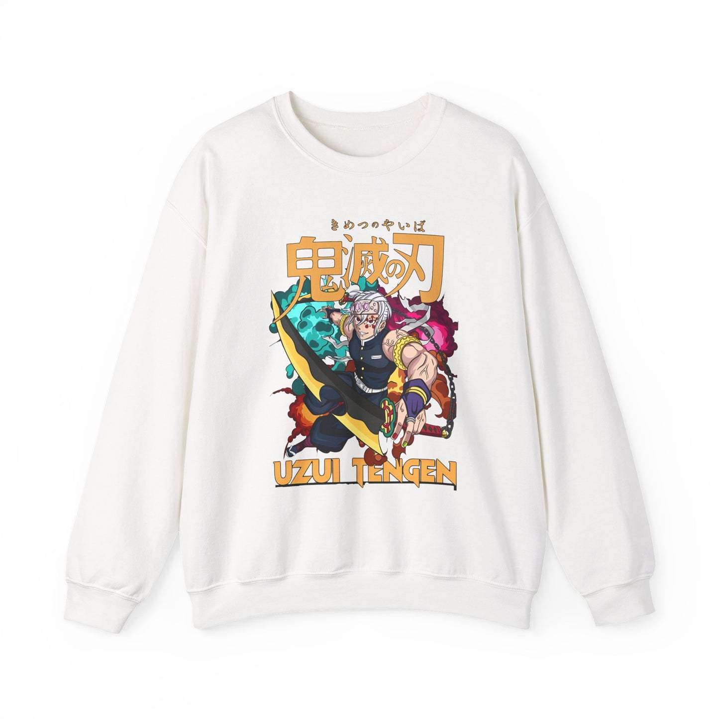 Uzui Tengen Demon Slayer Sweatshirt – 100% Cotton Anime Pullover for Stylish Kimetsu no Yaiba Fans