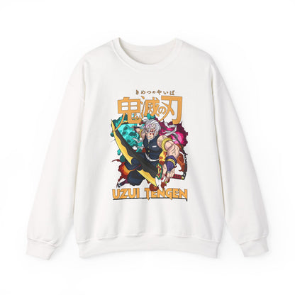 Uzui Tengen Demon Slayer Sweatshirt – 100% Cotton Anime Pullover for Stylish Kimetsu no Yaiba Fans