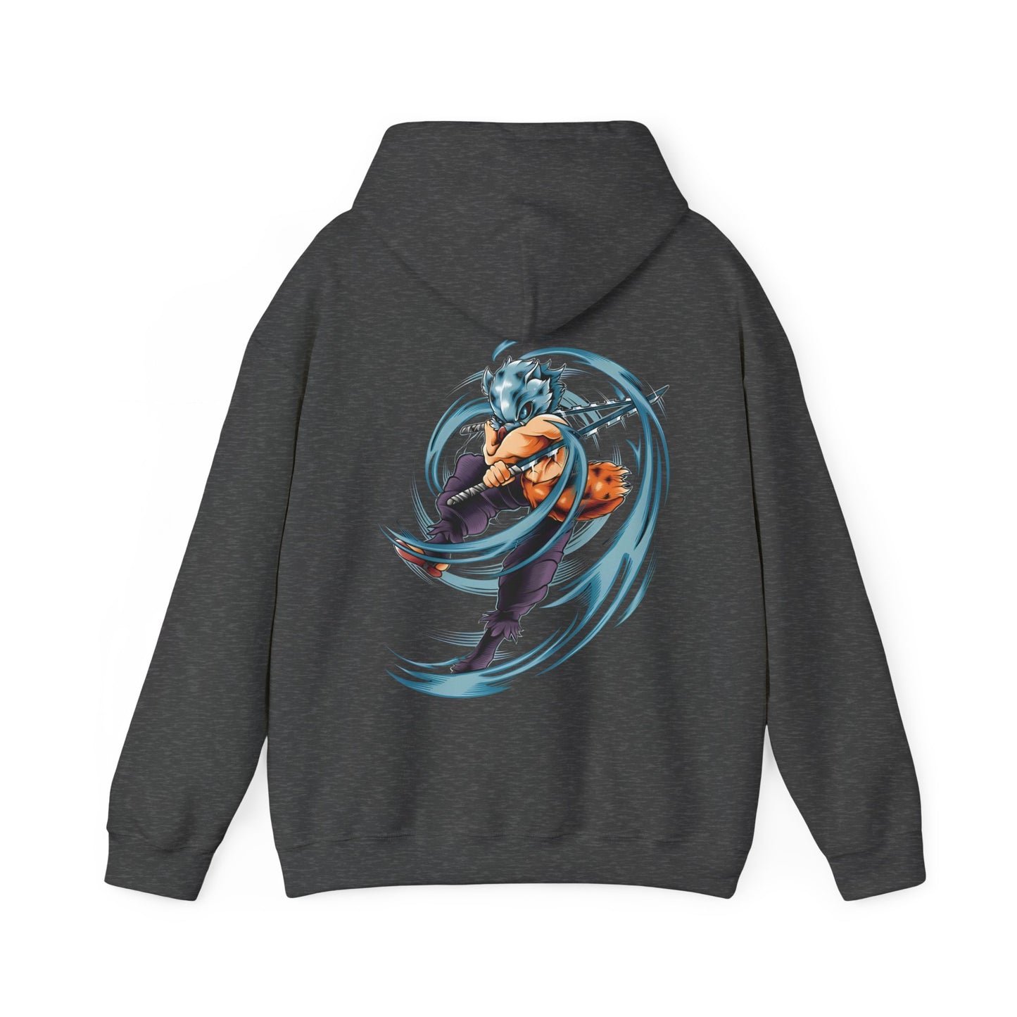 Inosuke Hashibira Back Print Hoodie – 100% Cotton Demon Slayer Anime Hoodie