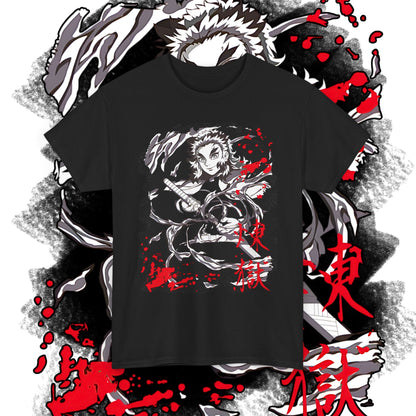 Kyojuro Rengoku Demon Slayer Hashira T-Shirt | 100% Cotton Anime Tee