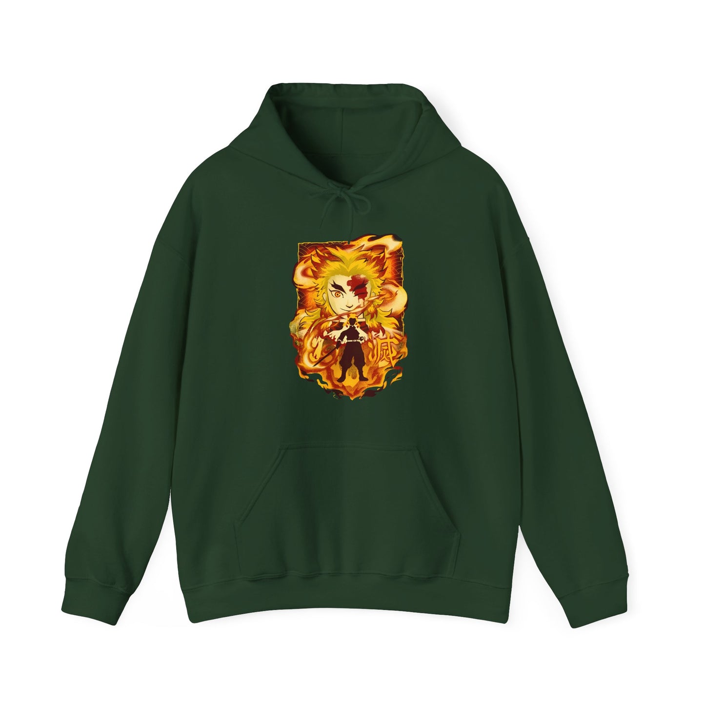 Kyojuro Rengoku Demon Slayer Hoodie – 100% Cotton Anime Hoodie for Flame Hashira Fans
