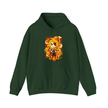 Kyojuro Rengoku Demon Slayer Hoodie – 100% Cotton Anime Hoodie for Flame Hashira Fans