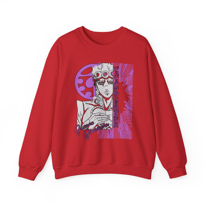 Giorno Giovanna Sweatshirt – 100% Cotton JoJo’s Bizarre Adventure Pullover for Anime Fans