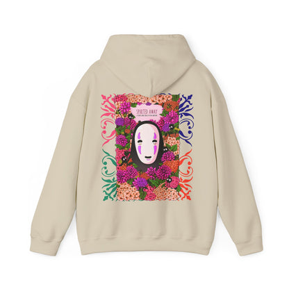 No Face Back Print Hoodie – Spirited Away Ghibli | 100% Cotton Gildan 18500 Anime Hoodie