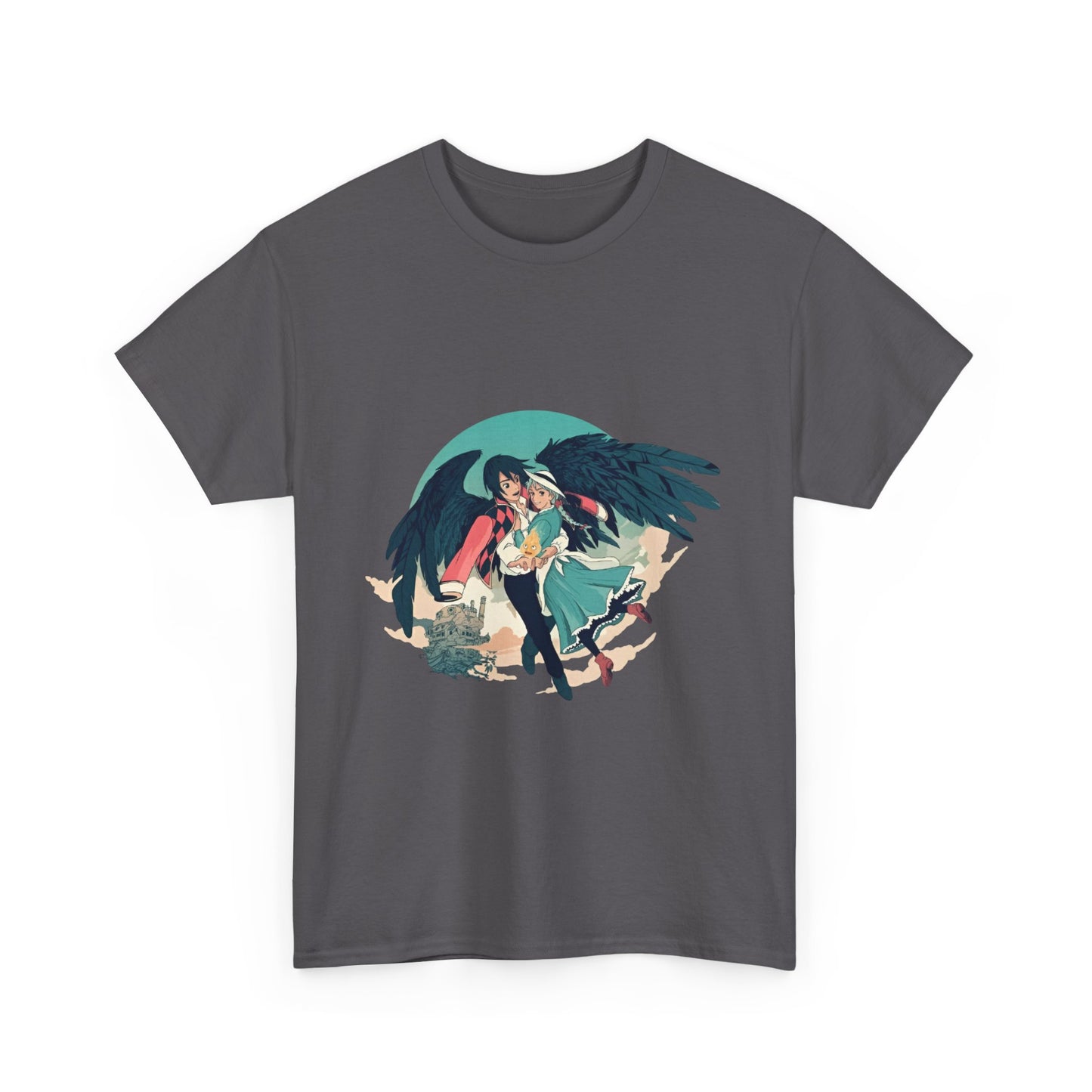Howl And Sophie Picture T-Shirt | Studio Ghibli Cotton Anime Tee