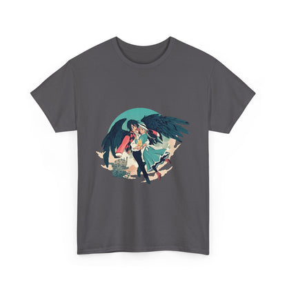 Howl And Sophie Picture T-Shirt | Studio Ghibli Cotton Anime Tee