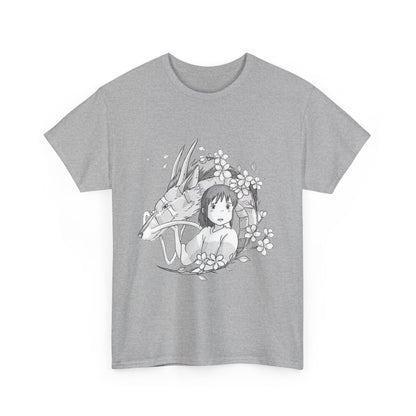 Chihiro and Haku T-Shirt – Spirited Away Ghibli Cotton Tee