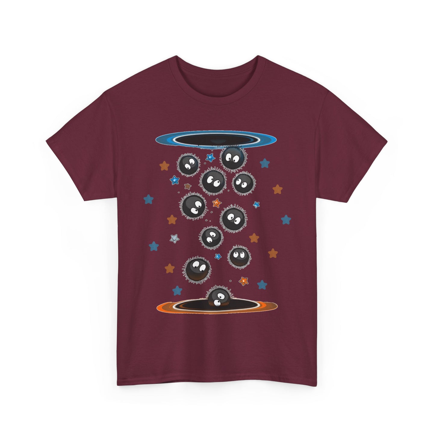 Soot Sprites Portal T-Shirt 100% Cotton Studio Ghibli Anime Tee