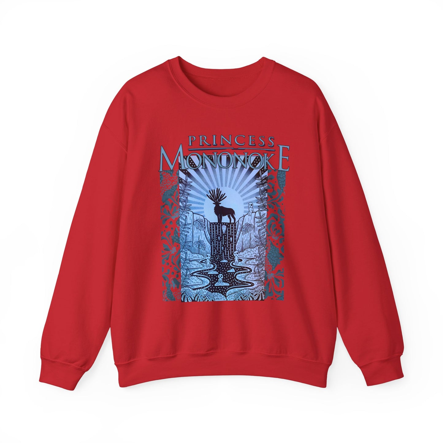 Mononoke Princess Forest Spirit Sweatshirt – 100% Cotton Studio Ghibli Inspired Anime Pullover