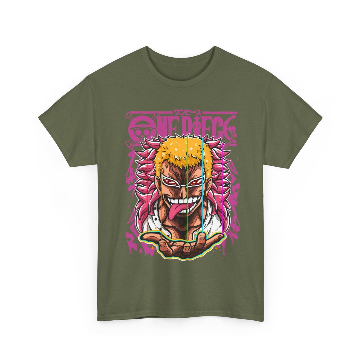 Donquixote Doflamingo T-Shirt – One Piece 100% Cotton Anime Tee for True Villain Fans