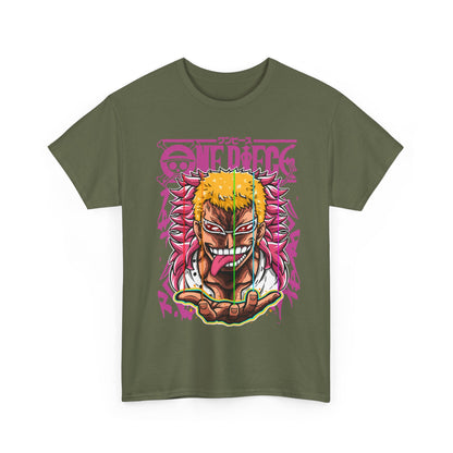 Donquixote Doflamingo T-Shirt – One Piece 100% Cotton Anime Tee for True Villain Fans