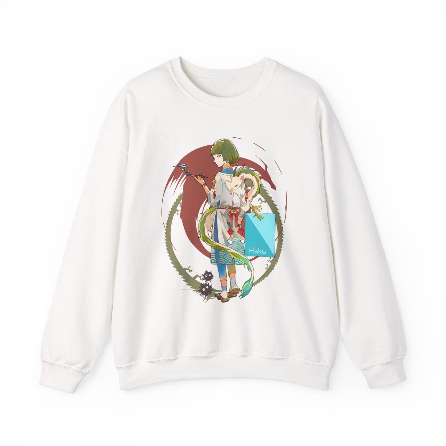 Haku Spirited Away Sweatshirt – 100% Cotton Studio Ghibli Pullover for Anime and Ghibli Fans