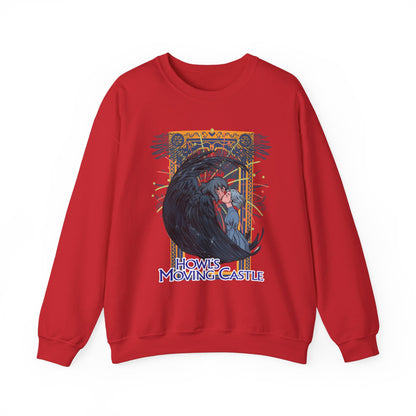 Howl’s Moving Castle Sweatshirt – 100% Cotton Anime Pullover for Studio Ghibli Fans