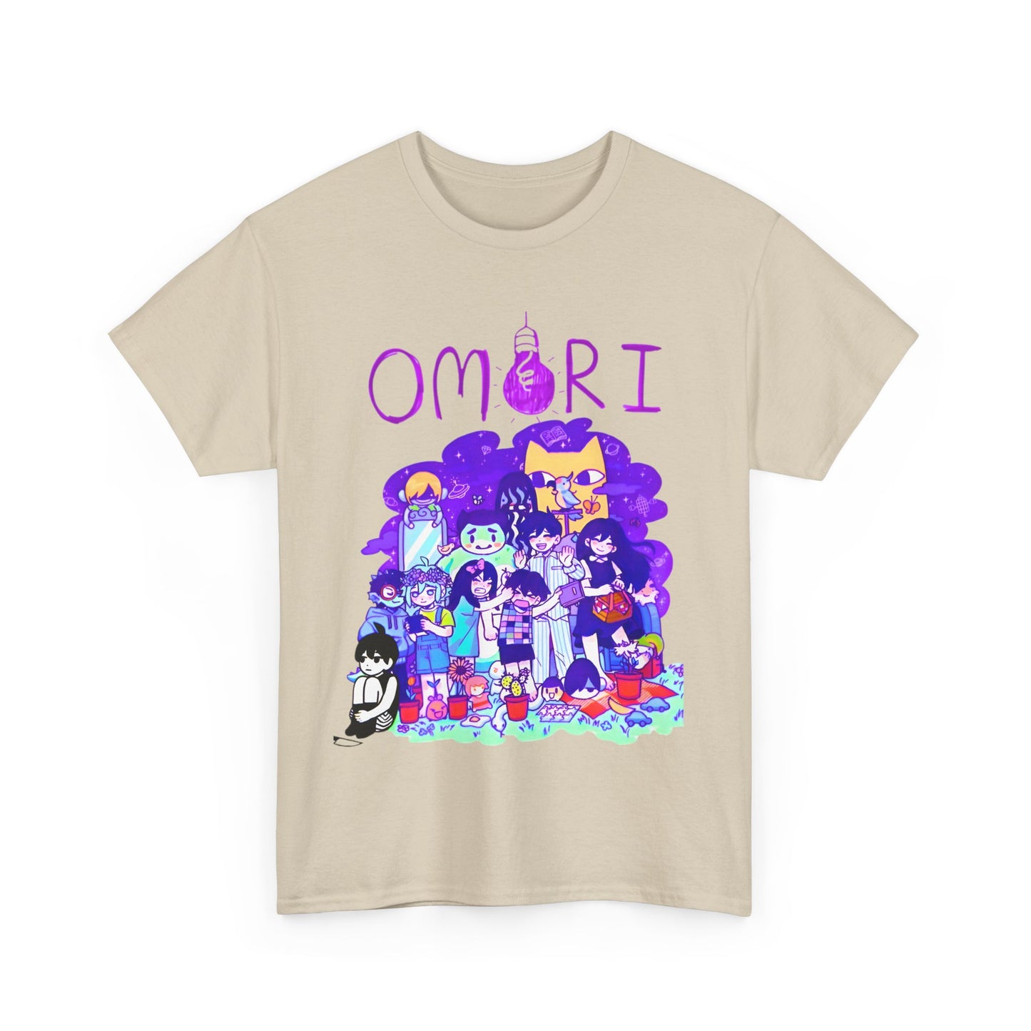OMORI T-Shirt – 100% Cotton Indie Game Shirt Featuring OMORI Characters and Art