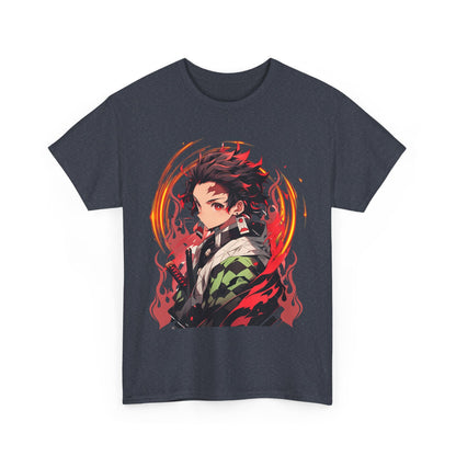 Tanjiro Kamado Demon Slayer T-Shirt – 100% Cotton Anime Tee for Kimetsu no Yaiba Fans