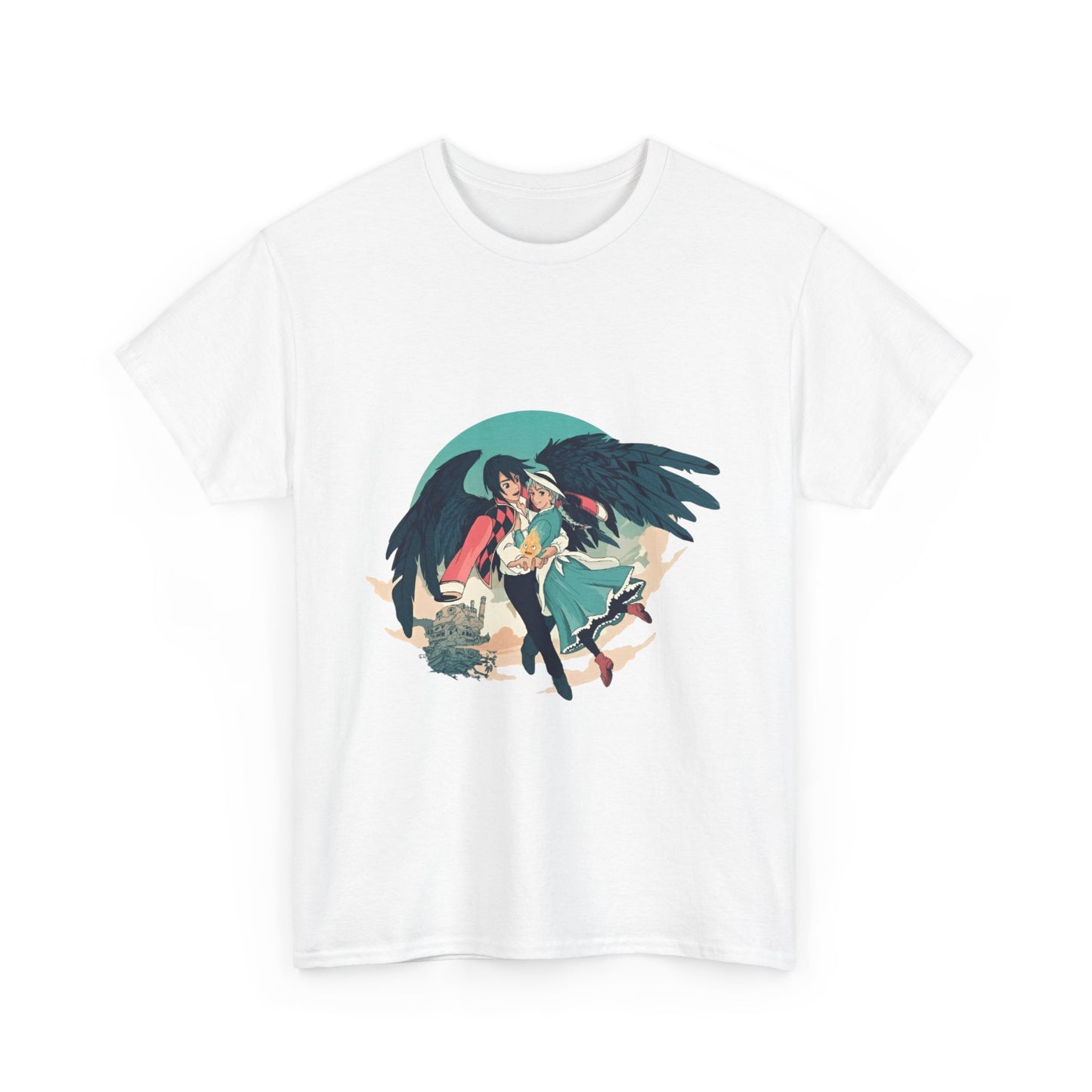 Howl And Sophie Picture T-Shirt | Studio Ghibli Cotton Anime Tee