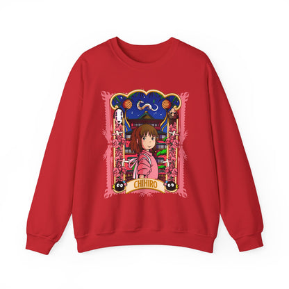 Spirited Away Chihiro Sweatshirt – 100% Cotton Studio Ghibli Pullover for Anime Fans