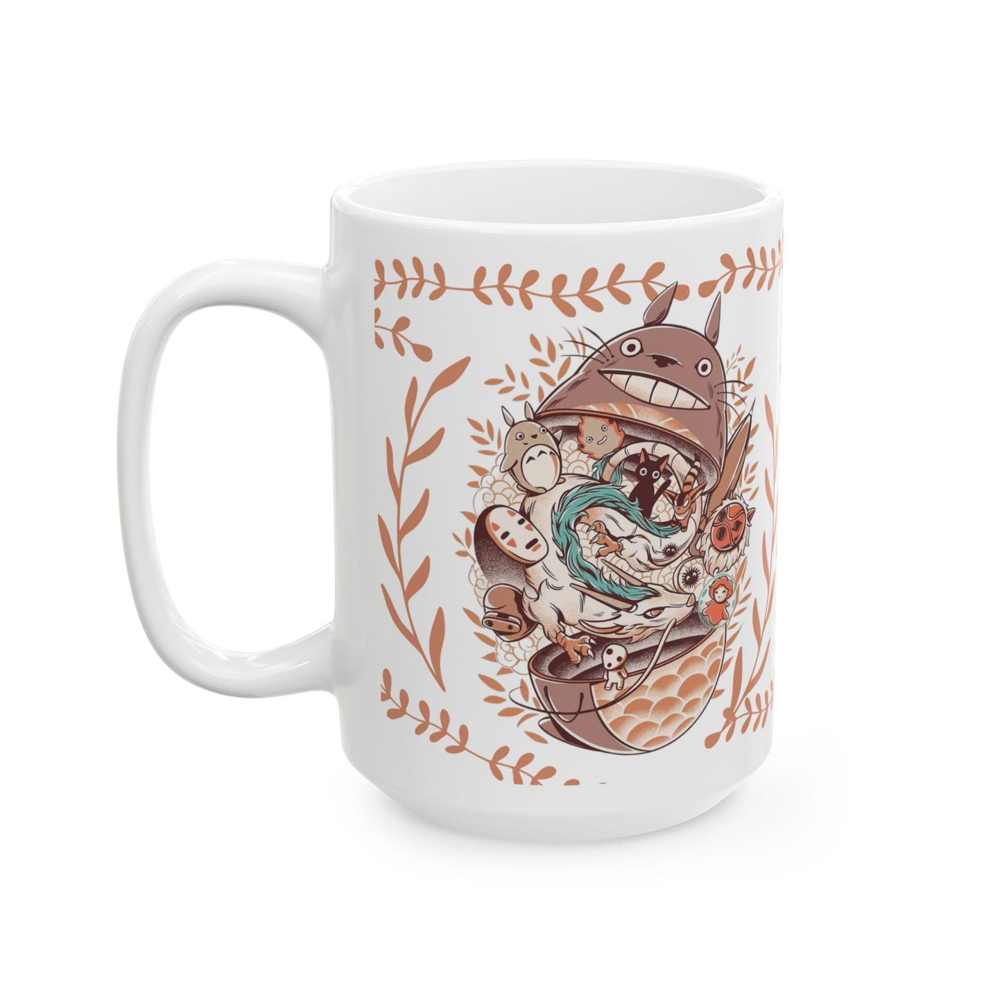 Totoro Matryoshka Mug – 11oz & 15oz Studio Ghibli Inspired Coffee Cup for Anime Fans