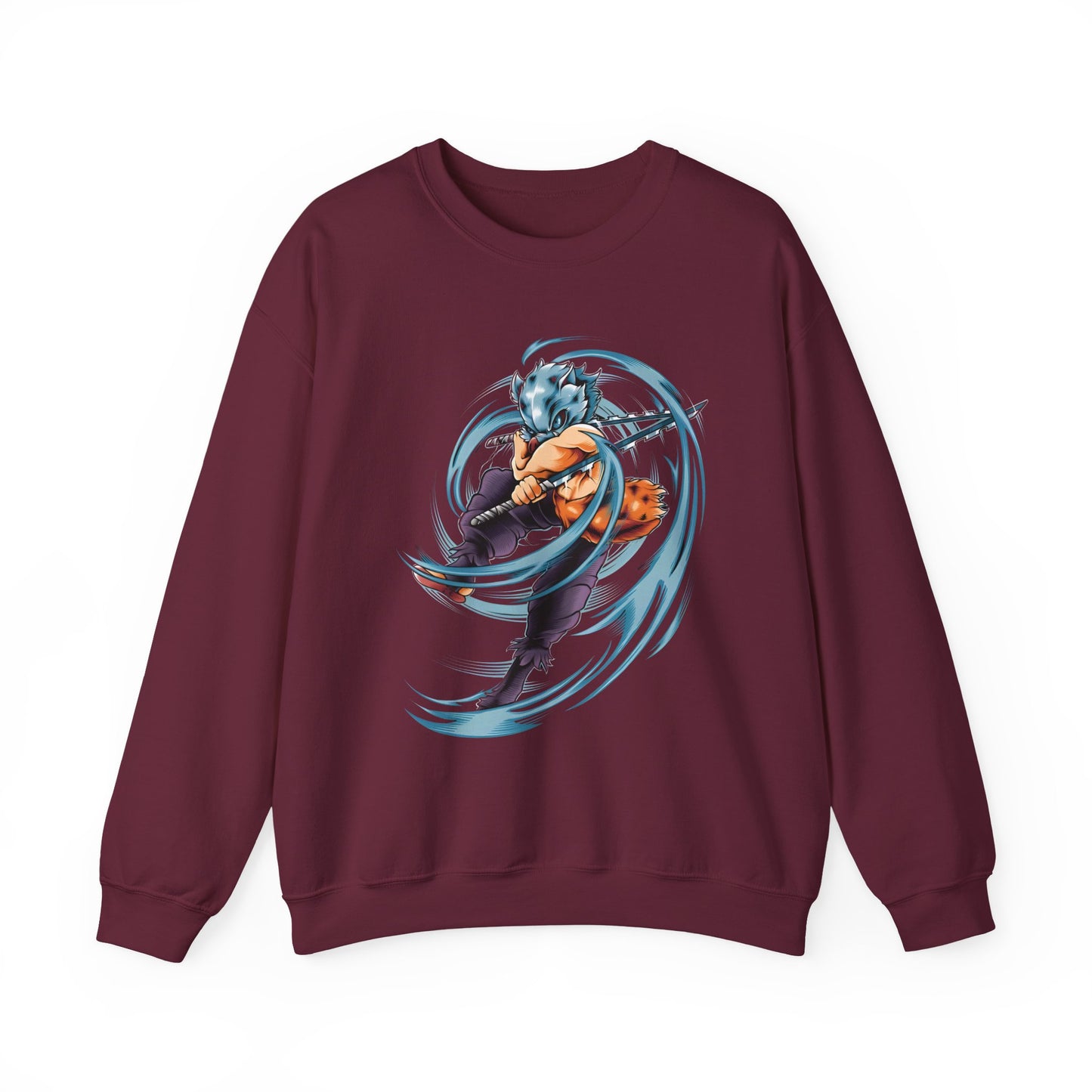 Inosuke Hashibira Demon Slayer Sweatshirt – 100% Cotton Anime Pullover for Fans