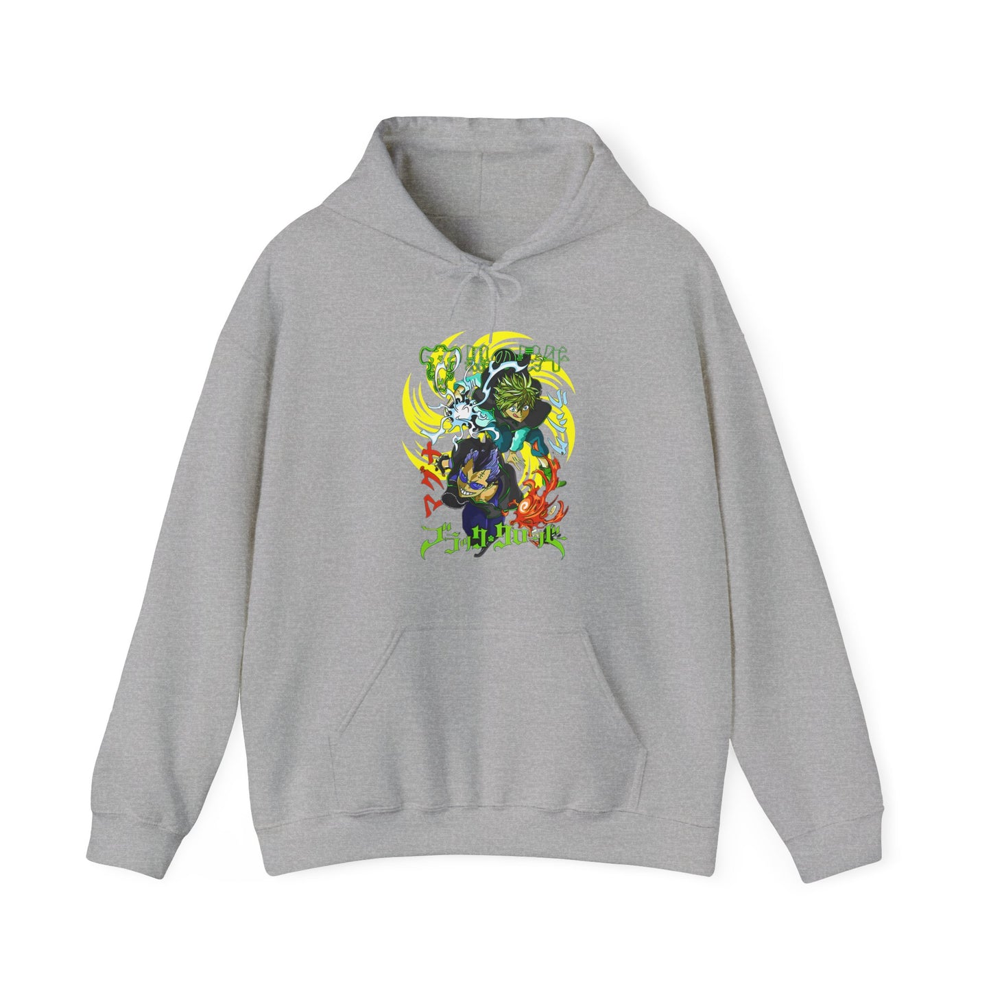 Magna and Luck Black Clover Hoodie – 100% Cotton Anime Pullover for Black Bulls Fans