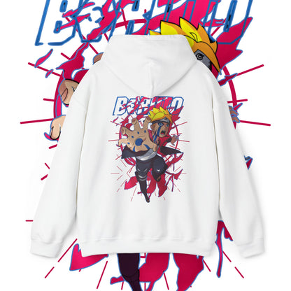 Boruto Hero Back Print Hoodie – Anime Streetwear Cotton Pullover