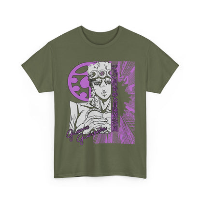Giorno Giovanna T-Shirt – 100% Cotton JoJo’s Bizarre Adventure Anime Tee for Stand Users