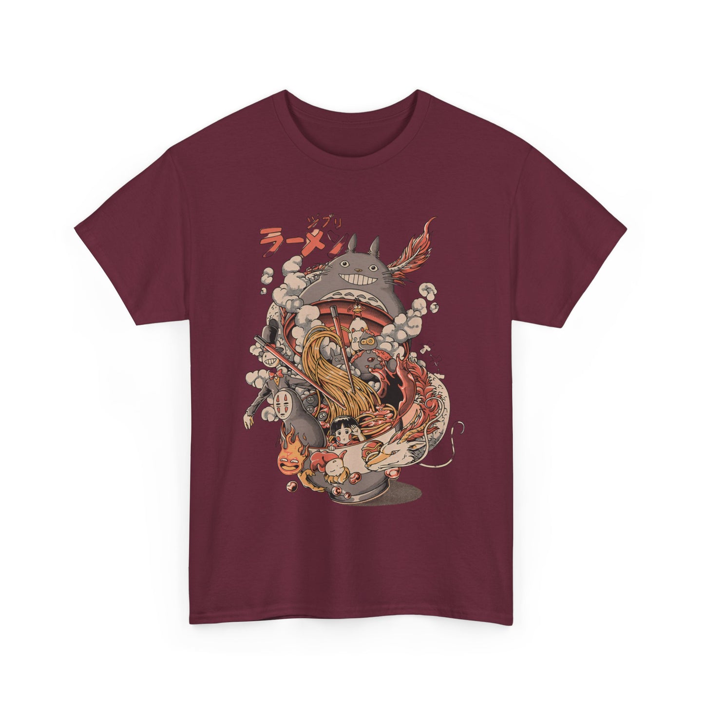 Ghibli Characters Anime T-Shirt | Studio Ghibli Cotton Tee