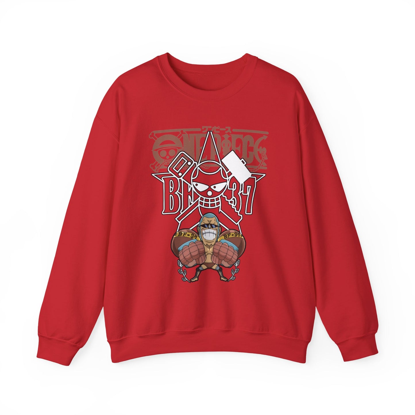 Franky One Piece Sweatshirt – 100% Cotton Anime Crewneck for True Fans