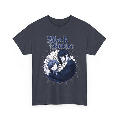Black Butler T-Shirt – 100% Cotton Anime Tee Featuring Sebastian Michaelis