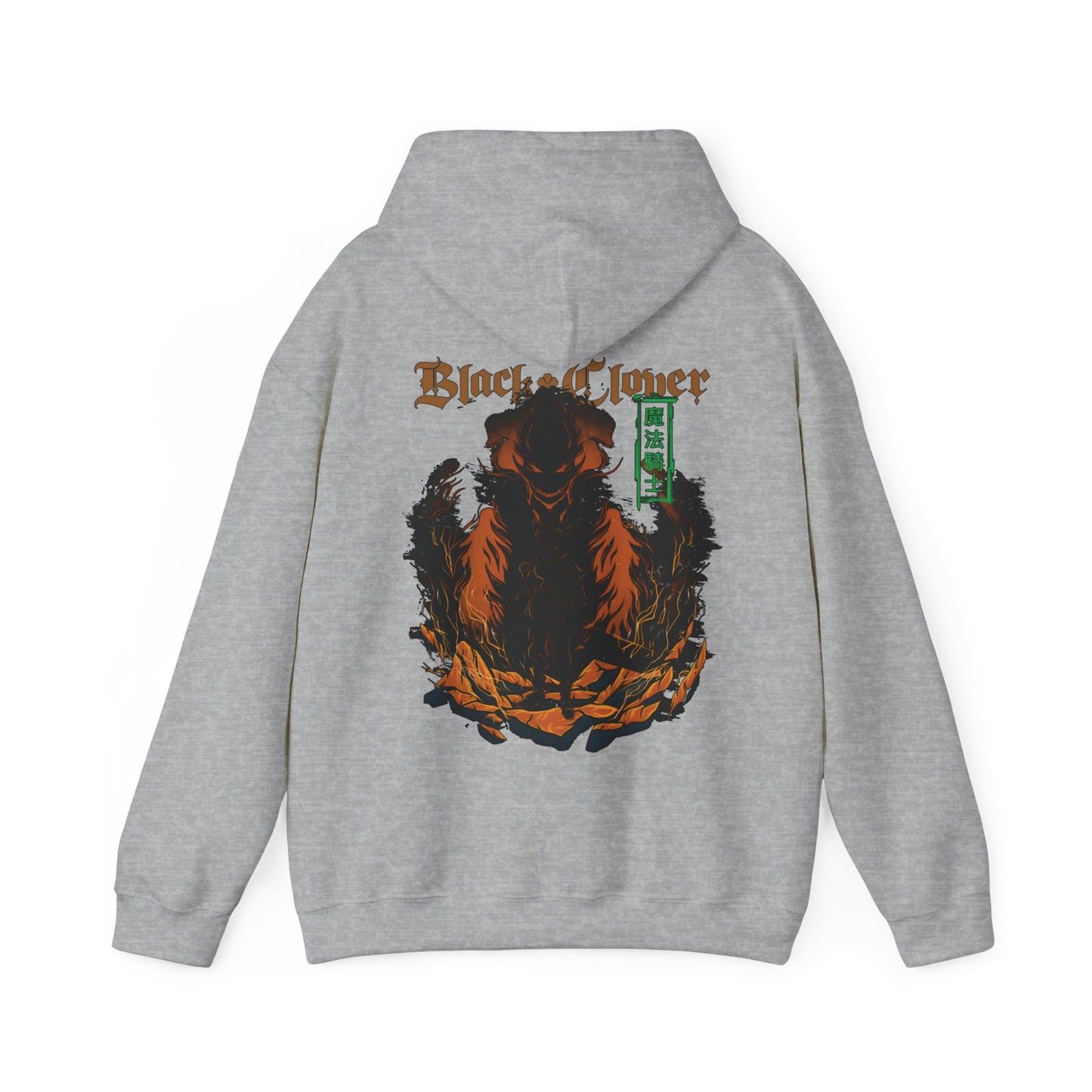 Black Clover Mythology Back Print Hoodie – 100% Cotton Anime Hoodie with Magical Symbols