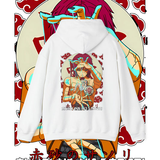 Sasori Naruto Back Print Hoodie 100% Cotton Anime Streetwear