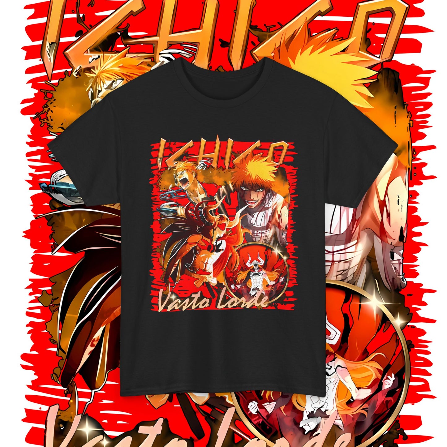 Bleach Anime 100% Cotton Graphic T-Shirt for Fans
