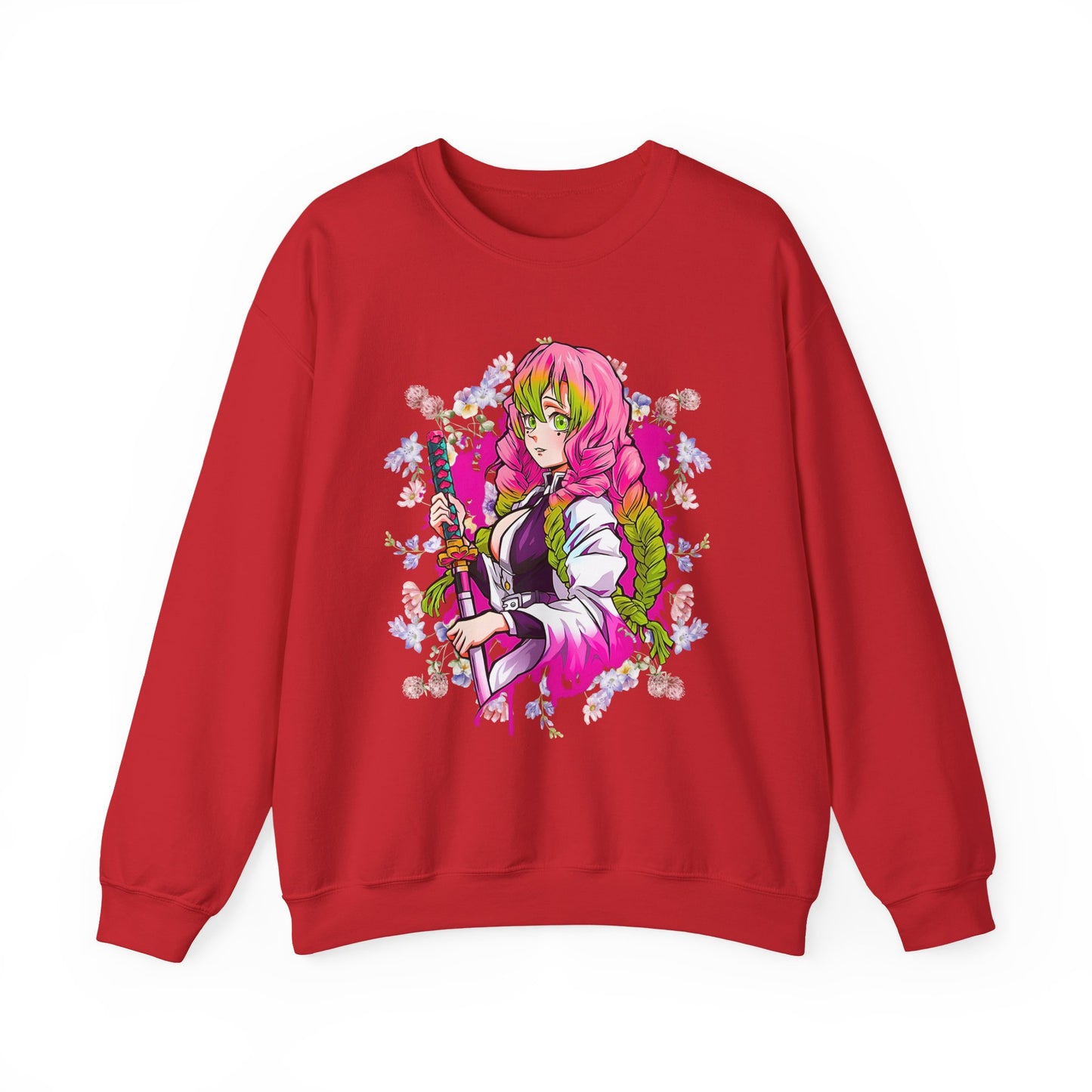 Mitsuri Kanroji Love Hashira Sweatshirt | 100% Cotton Demon Slayer Anime Pullover