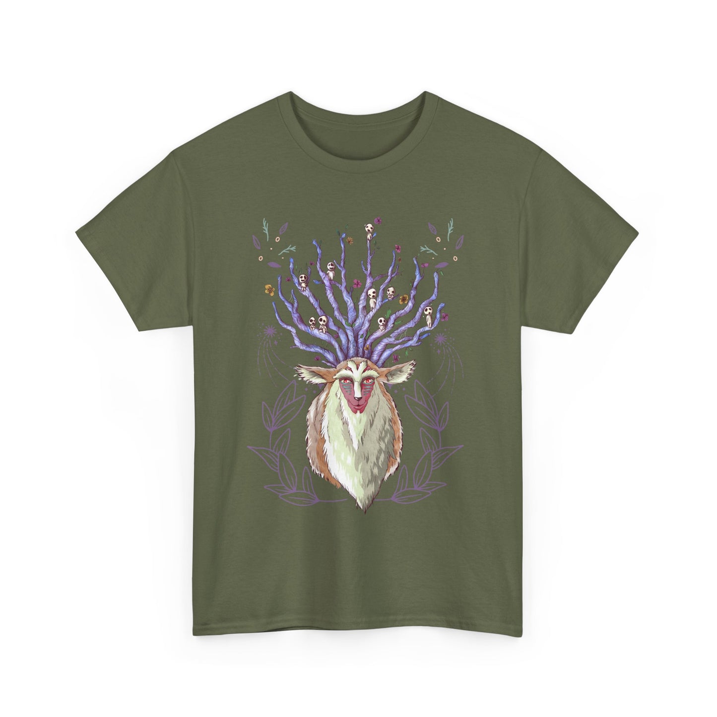 Forest Spirit T-Shirt – 100% Cotton Princess Mononoke Shirt | Studio Ghibli Forest God Tee