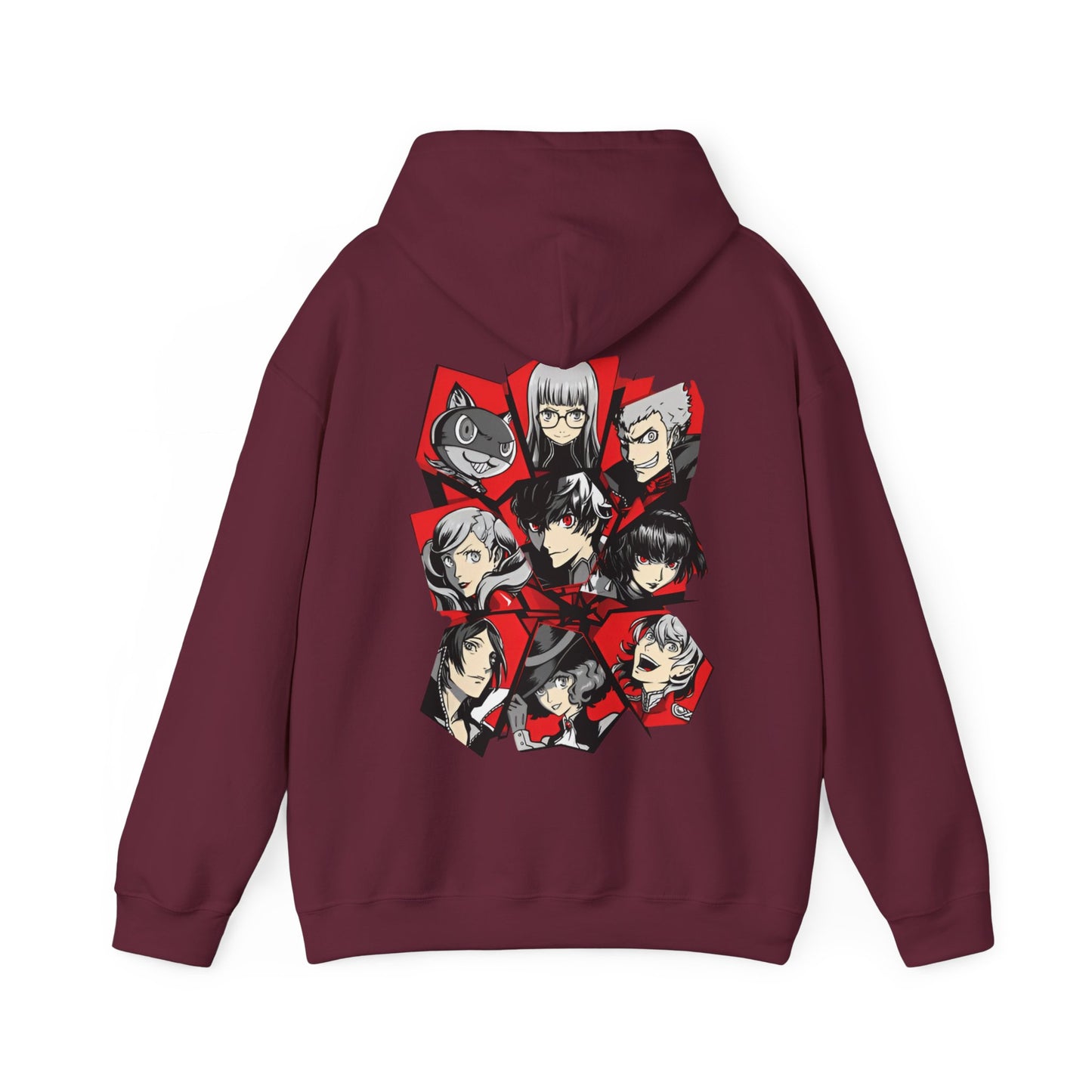 Persona 5 Hoodie with Back Print – 100% Cotton | Phantom Thieves Anime Gamer Hoodie