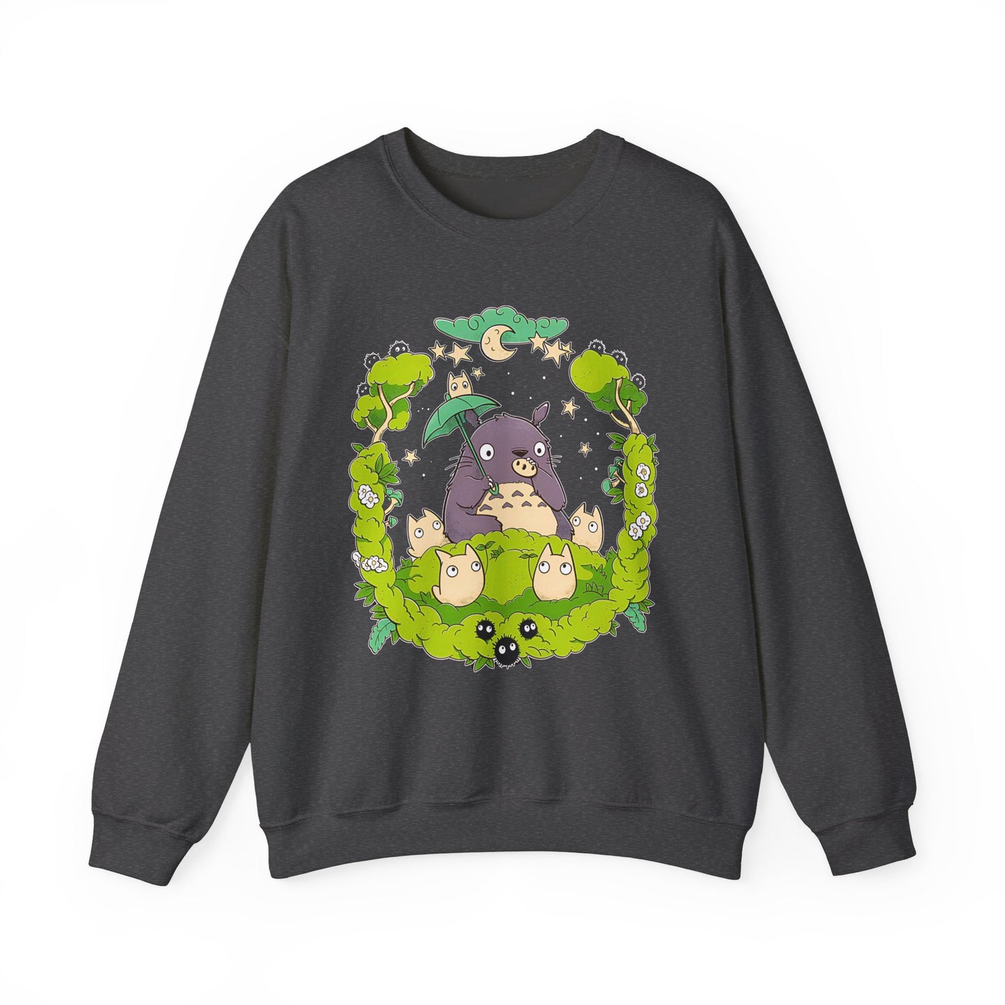 Totoro Forest Magic Sweatshirt – 100% Cotton Studio Ghibli Pullover Inspired by My Neighbor Totoro