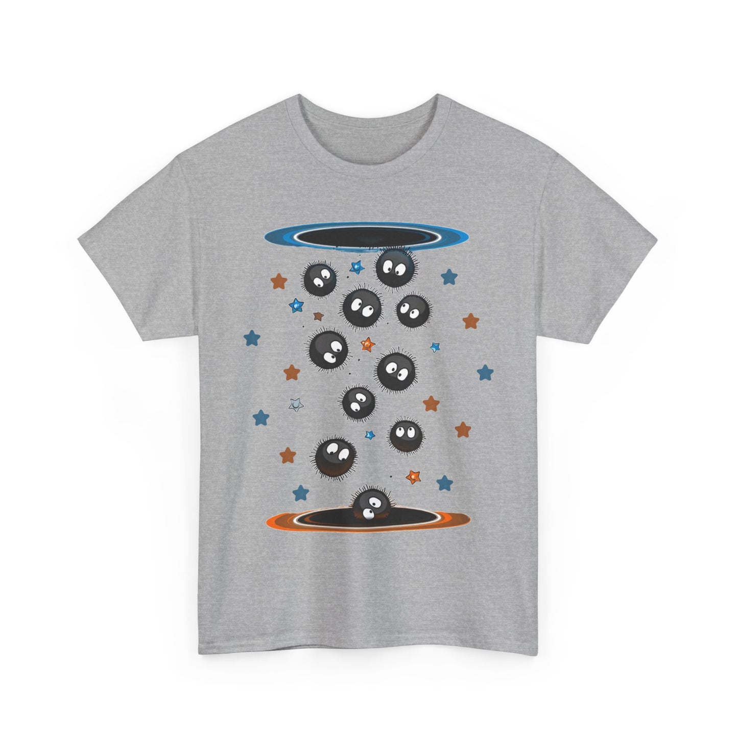 Soot Sprites Portal T-Shirt 100% Cotton Studio Ghibli Anime Tee
