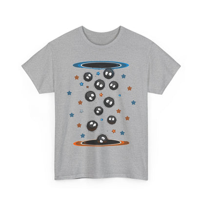 Soot Sprites Portal T-Shirt 100% Cotton Studio Ghibli Anime Tee