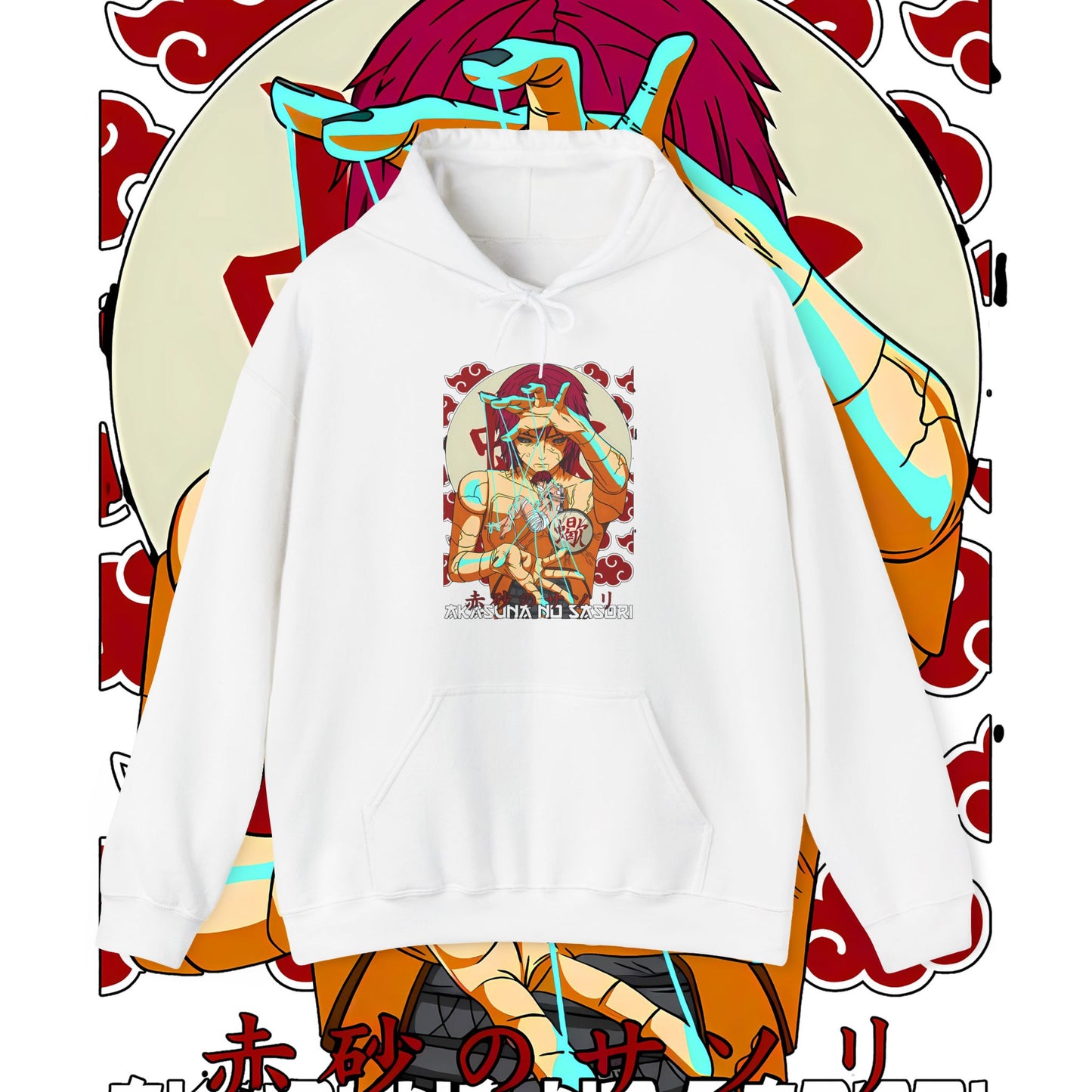 Sasori Akatsuki Naruto Hoodie – 100% Cotton Anime Streetwear