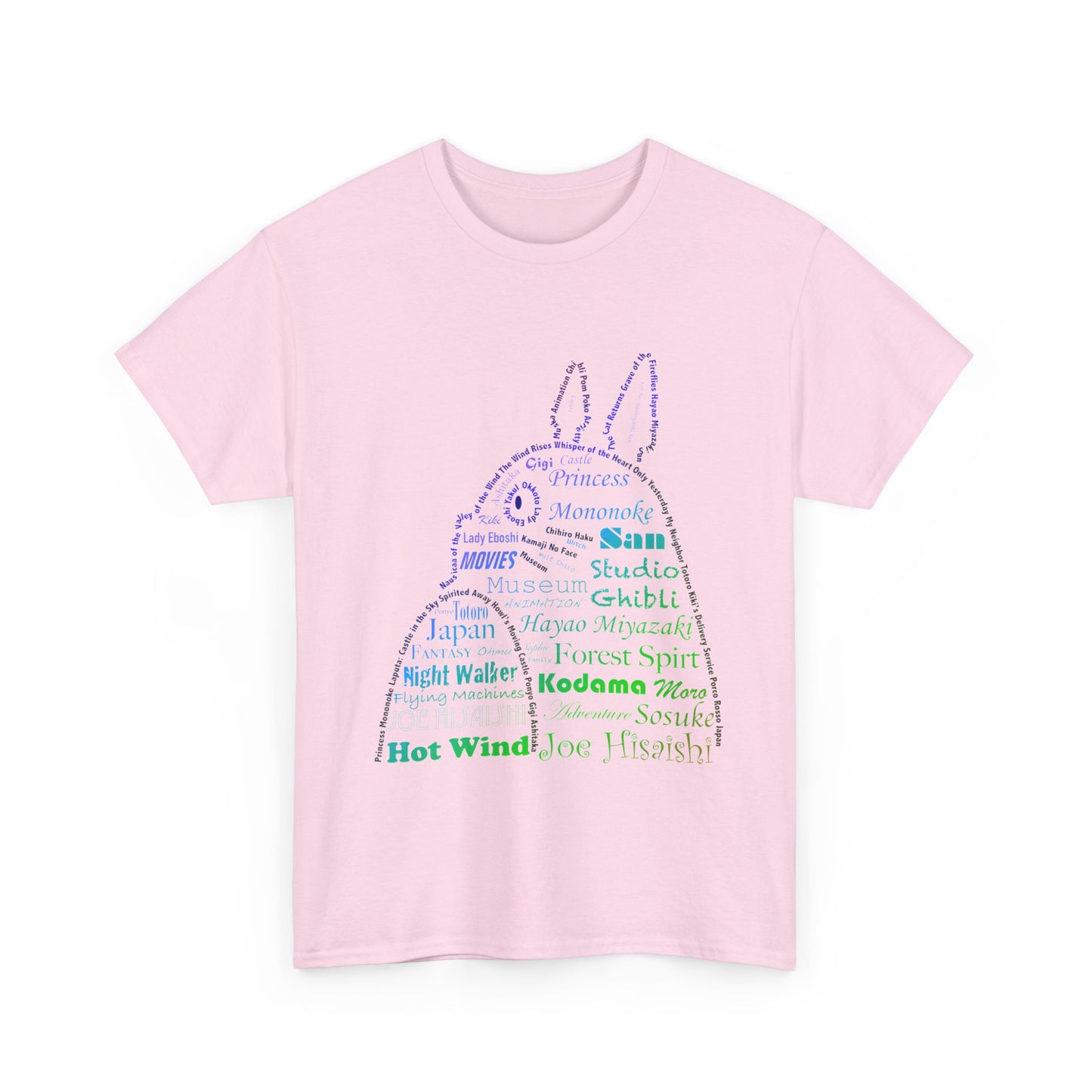 My Neighbor Totoro Neon T-Shirt 100% Cotton | Studio Ghibli Anime Tee