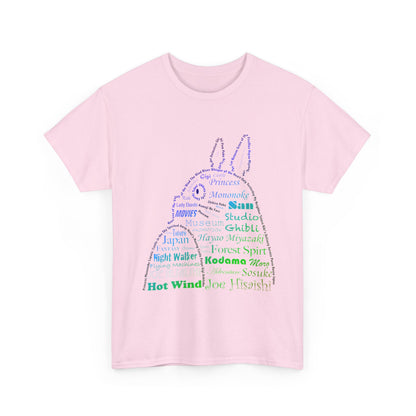 My Neighbor Totoro Neon T-Shirt 100% Cotton | Studio Ghibli Anime Tee