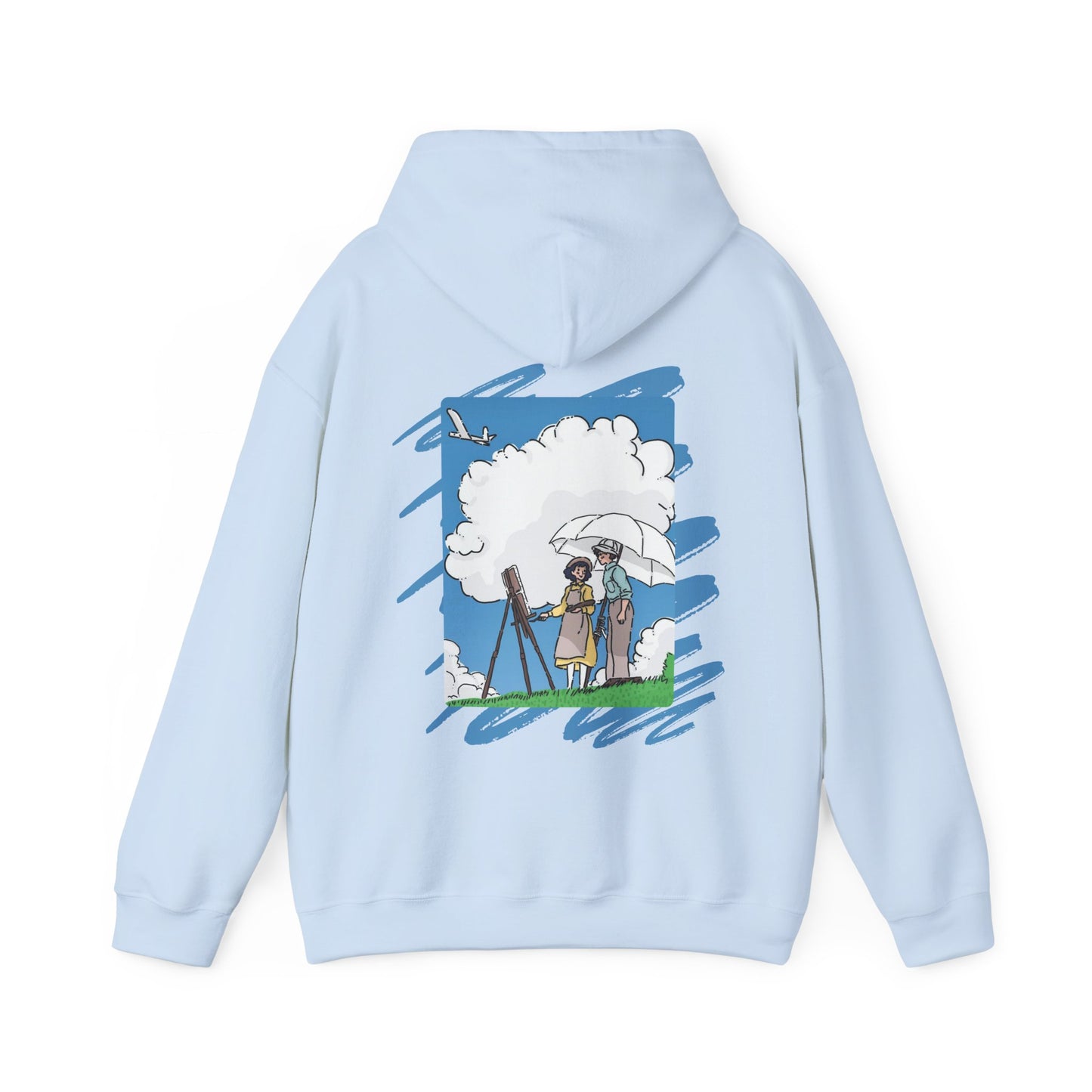 The Wind Rises Hoodie with Back Print – 100% Cotton Studio Ghibli Inspired Pullover