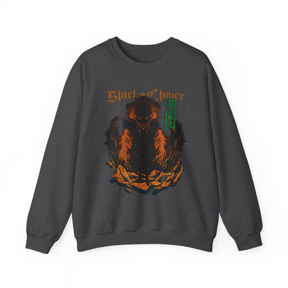 Black Clover Mythology Sweatshirt – 100% Cotton Anime Pullover for Magic and Fantasy Fans