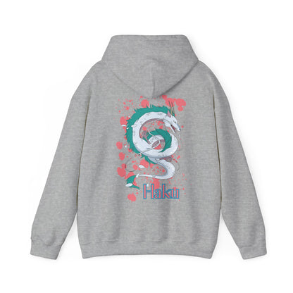 Haku Back Print Hoodie – 100% Cotton Spirited Away Dragon Hoodie | Studio Ghibli Anime Sweater