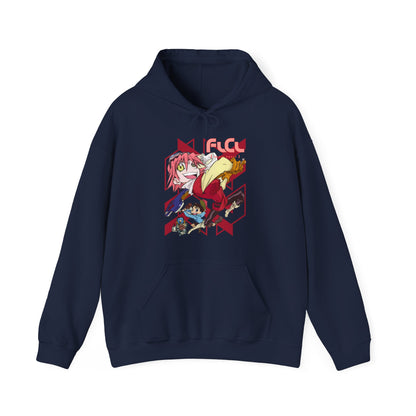 FLCL Hoodie – 100% Cotton Gildan 18500 | Fooly Cooly Classic Anime Hoodie for True Fans