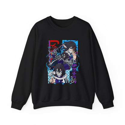 Obanai Iguro Demon Slayer Sweatshirt – 100% Cotton Serpent Hashira Anime Pullover