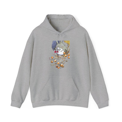 My Neighbor Totoro with Flowers Hoodie – 100% Cotton Studio Ghibli Floral Anime Hoodie