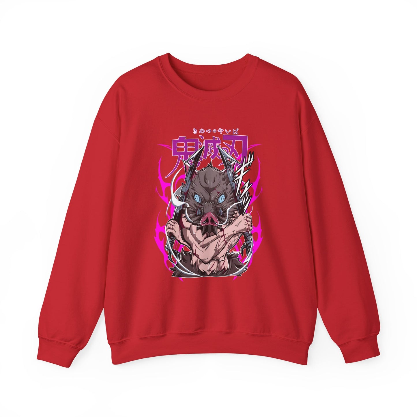 Inosuke Hashibira Demon Slayer Sweatshirt – 100% Cotton Anime Pullover for Boar Head Fans