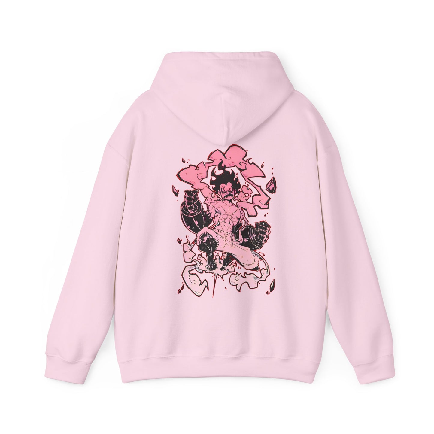 Luffy Gear Fourth Snakeman Back Print Hoodie – 100% Cotton One Piece Anime Hoodie