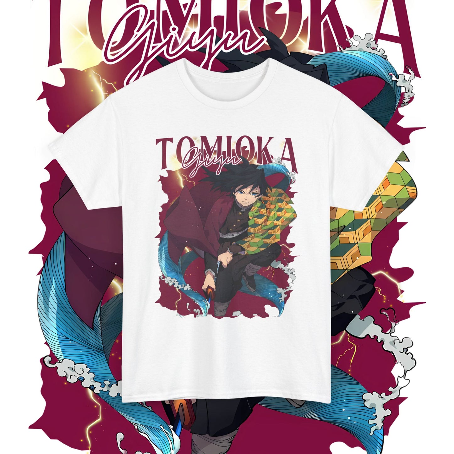 Giyu Tomioka Hashira Cotton T-Shirt | Demon Slayer Anime Tee